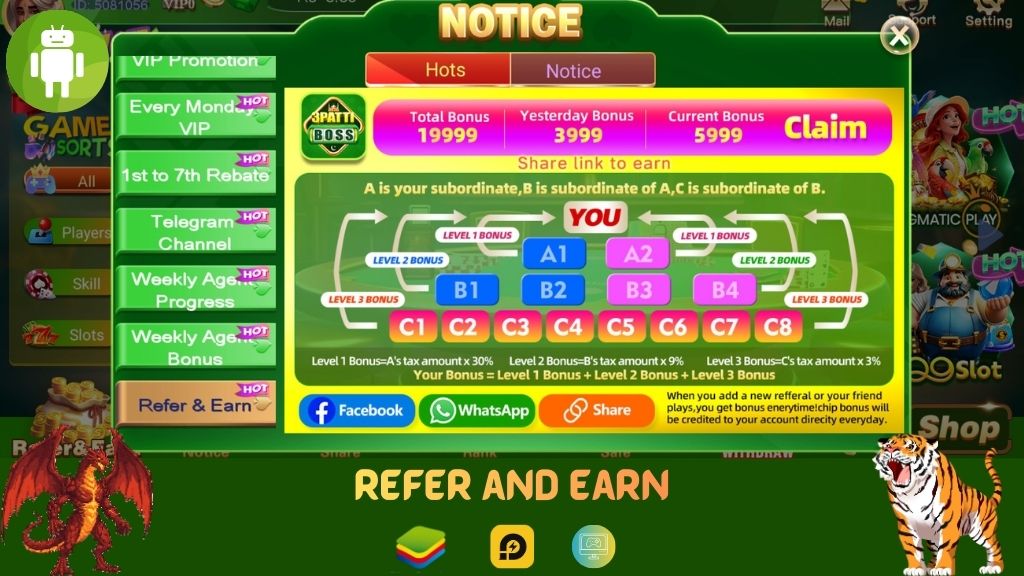 Teen Patti Boss events Referral